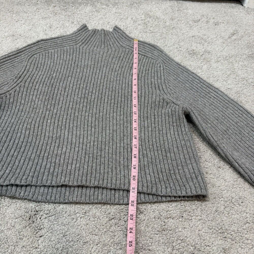 H&M Gray Ribbed Cropped Mock Neck Sweater Size XS - Picture 6 of 8